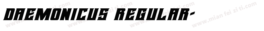 Daemonicus Regular字体转换